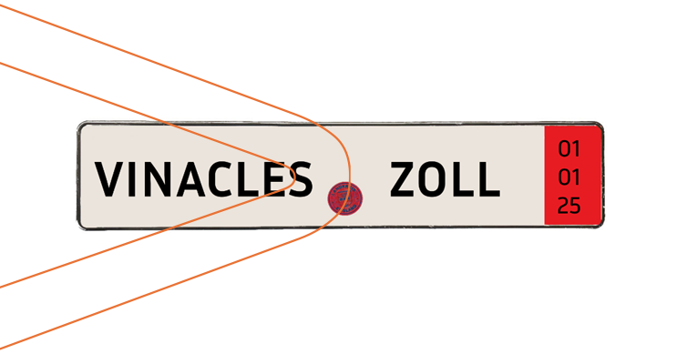 Zollkennzeichen (German export license plate)